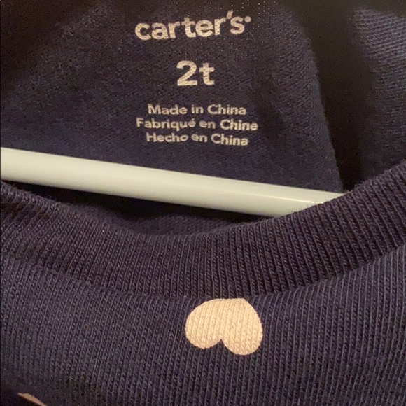 Carters Pokadot Dress w/ pink bow 2T - Picture 5 of 5